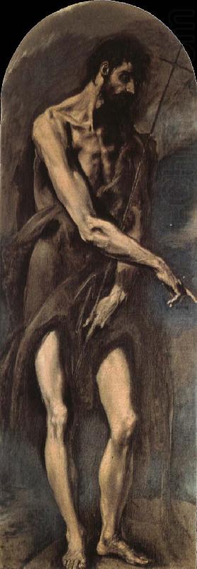 El Greco St John the Baptist oil painting picture